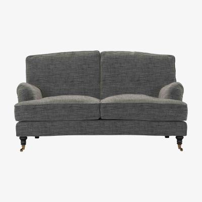 Sofa.com Bluebell 2 Seat Sofa (breaks down) in Liquorice Baylee Multi-Tone Viscose Linen