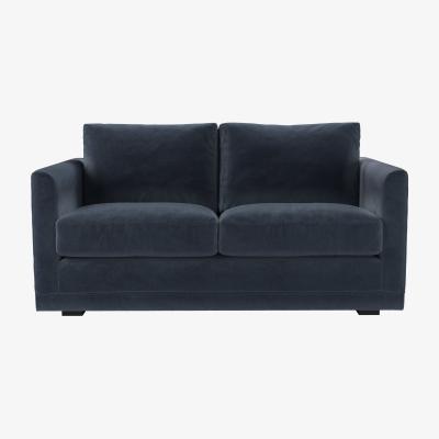 Sofa.com Aissa 2 Seat Sofa with removable cover in Skyfall Cotton Matt Velvet