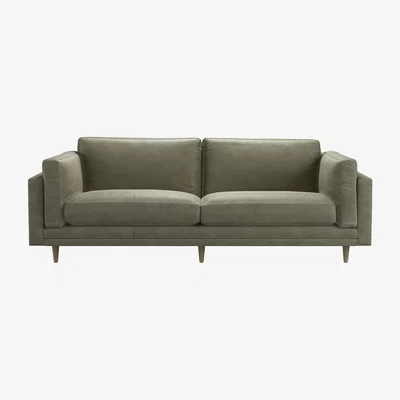 Sofa.com Marco 3 Seat Sofa in Matcha Powdered Leather