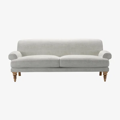 Sofa.com Saturday 3 Seat Sofa in Fog Aquaclean Clever Chenille