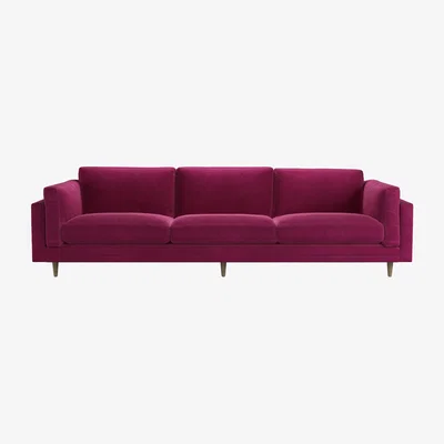 Sofa.com Marco 4 Seat Sofa in Persian Rose Smart Velvet