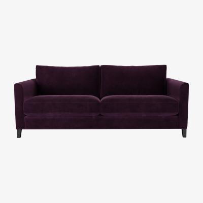 Sofa.com Izzy 3 Seat Sofa in Damson Smart Velvet