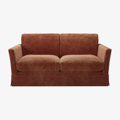 Sofa.com Otto 2 Seat Sofa in Pomegranate Bubble Velvet