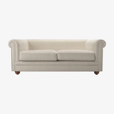 Sofa.com Patrick Unbuttoned 2.5 Seat Sofa in Jasmine Silky Jacquard Weave