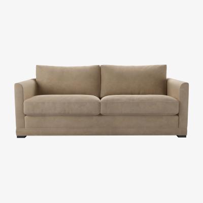 Sofa.com Aissa 3 Seat Sofa in Fawn Aquaclean Clever Velvet