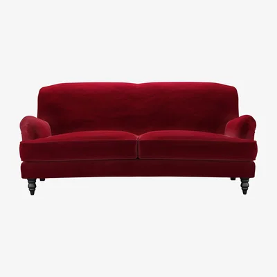 Sofa.com Snowdrop 3 Seat Sofa (breaks down) in Malbec Cotton Matt Velvet