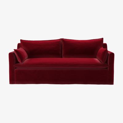 Sofa.com Anders 3 Seat Sofa in Malbec Cotton Matt Velvet