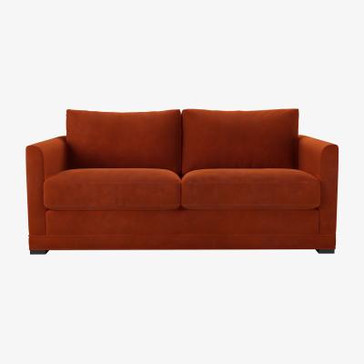 Sofa.com Aissa 2.5 Seat Sofa in Brick Aquaclean Clever Velvet