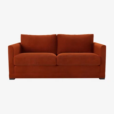 Sofa.com Aissa 2.5 Seat Sofa in Brick Aquaclean Clever Velvet