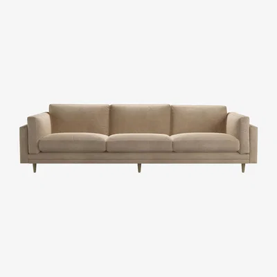 Sofa.com Marco 4 Seat Sofa in Fawn Aquaclean Clever Velvet