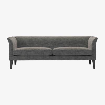 Sofa.com Fingal 3 Seat Sofa in Liquorice Baylee Multi-Tone Viscose Linen