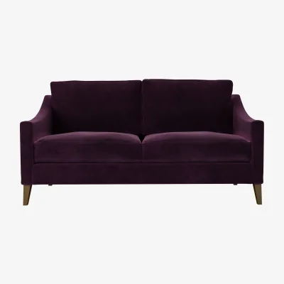 Sofa.com Iggy 2.5 Seat Sofa in Damson Smart Velvet