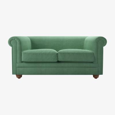 Sofa.com Patrick Unbuttoned 2 Seat Sofa in Celadon Easy Cotton
