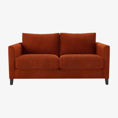Sofa.com Izzy 2 Seat Sofa (breaks down) in Brick Aquaclean Clever Velvet