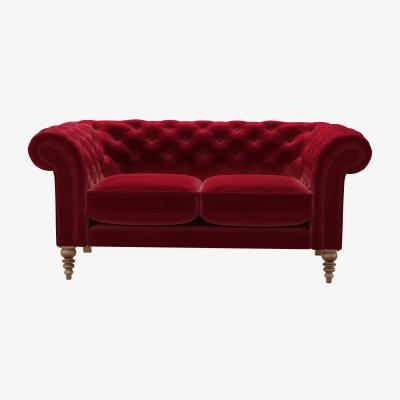 Sofa.com Oscar 2 Seat Sofa in Malbec Cotton Matt Velvet