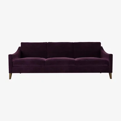 Sofa.com Iggy 4 Seat Sofa in Damson Smart Velvet