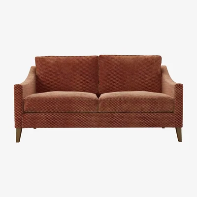 Sofa.com Iggy 2.5 Seat Sofa (breaks down) in Pomegranate Bubble Velvet