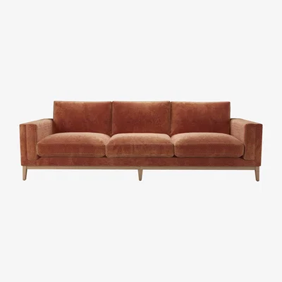 Sofa.com Costello 4 Seat Sofa in Pomegranate Bubble Velvet