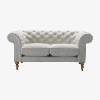 Sofa.com Oscar 2 Seat Sofa in Fog Aquaclean Clever Chenille