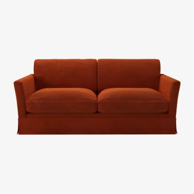 Sofa.com Otto 2.5 Seat Sofa in Brick Aquaclean Clever Velvet