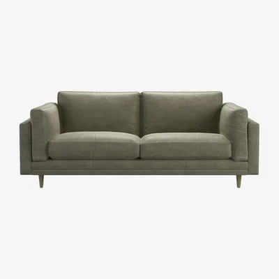 Sofa.com Marco 2.5 Seat Sofa in Matcha Powdered Leather