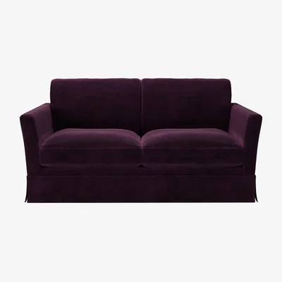 Sofa.com Otto 2 Seat Sofa in Damson Smart Velvet
