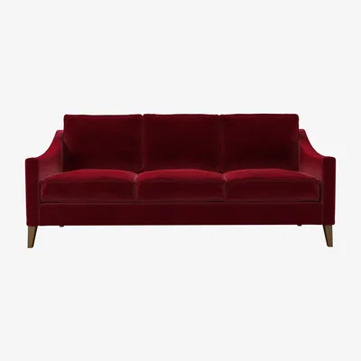 Sofa.com Iggy 3 Seat Sofa (breaks down) in Malbec Cotton Matt Velvet