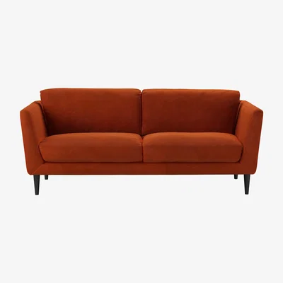 Sofa.com Holly 2.5 Seat Sofa in Brick Aquaclean Clever Velvet