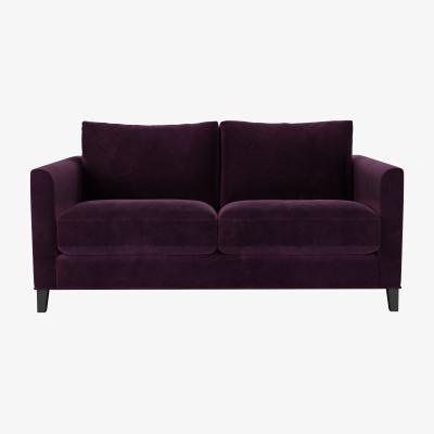 Sofa.com Izzy 2 Seat Sofa (breaks down) in Damson Smart Velvet