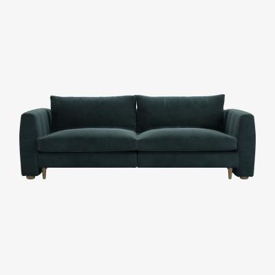 Sofa.com Tiffany 2.5 Seat Sofa in Deep Forest Aquaclean Clever Velvet