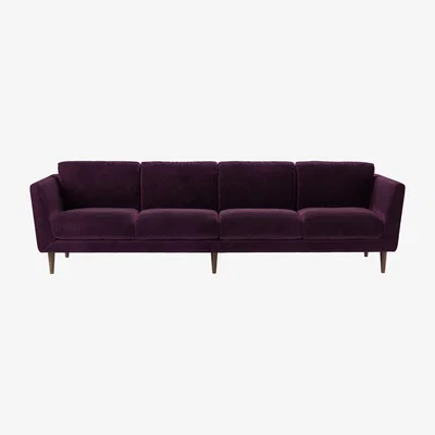 Sofa.com Holly 4 Seat Sofa in Damson Smart Velvet