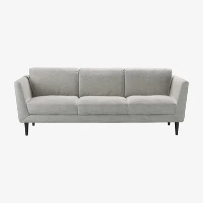 Sofa.com Holly 3 Seat Sofa in Fog Aquaclean Clever Chenille