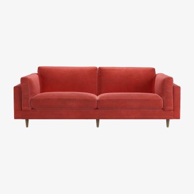Sofa.com Marco 3 Seat Sofa in Wild Raspberry Smart Velvet