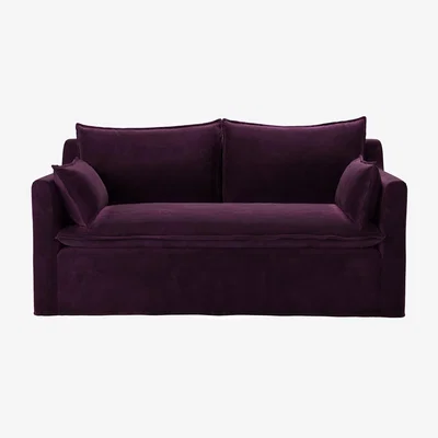 Sofa.com Anders 2 Seat Sofa in Damson Smart Velvet