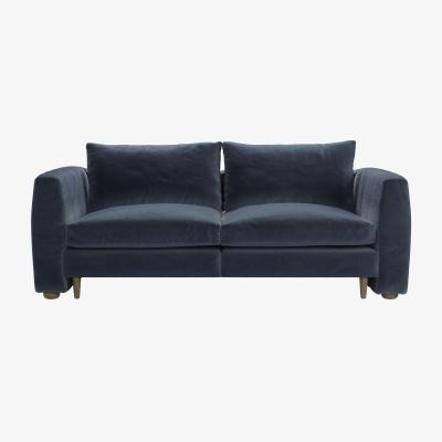 Sofa.com Tiffany Slim 2.5 Seat Sofa in Skyfall Cotton Matt Velvet