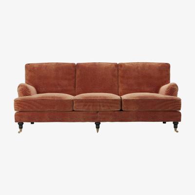 Sofa.com Bluebell 4 Seat Sofa in Pomegranate Bubble Velvet