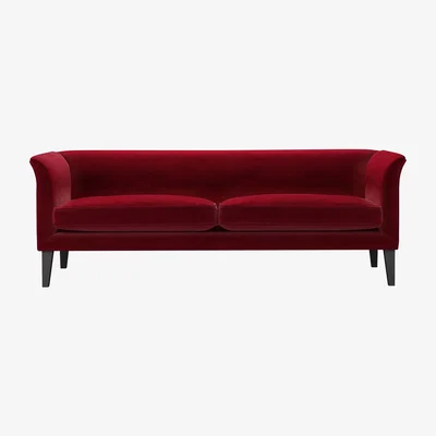 Sofa.com Fingal 3 Seat Sofa in Malbec Cotton Matt Velvet