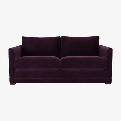 Sofa.com Aissa 2.5 Seat Sofa in Damson Smart Velvet