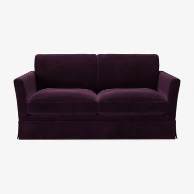 Sofa.com Otto 2 Seat Sofa bed in Damson Smart Velvet