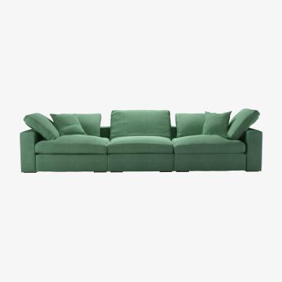 Sofa.com Long Island 3 Seat Sofa in Celadon Easy Cotton