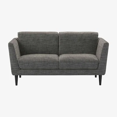 Sofa.com Holly 2 Seat Sofa in Liquorice Baylee Multi-Tone Viscose Linen