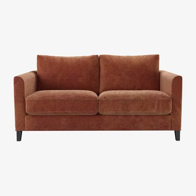 Sofa.com Izzy 2 Seat Sofa in Pomegranate Bubble Velvet