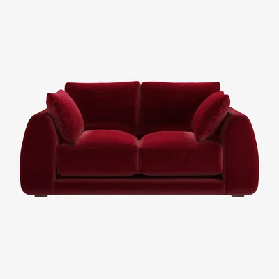 Sofa.com Carmel 2.5 Seat Sofa in Malbec Cotton Matt Velvet