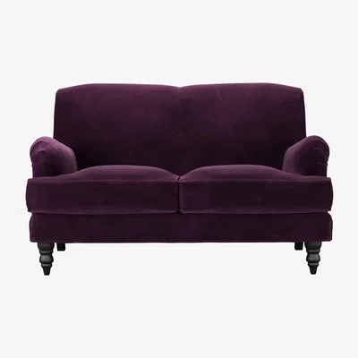 Sofa.com Snowdrop 2 Seat Sofa in Damson Smart Velvet