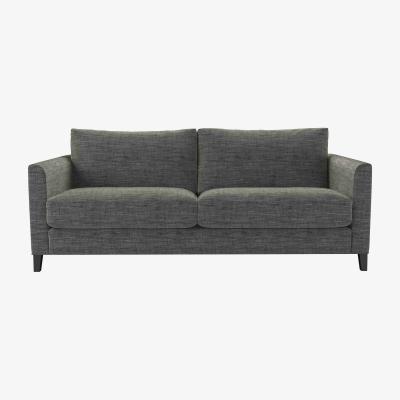 Sofa.com Izzy 3 Seat Sofa in Liquorice Baylee Multi-Tone Viscose Linen