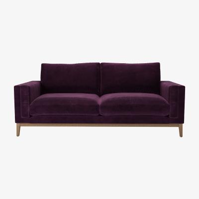 Sofa.com Costello 3 Seat Sofa in Damson Smart Velvet