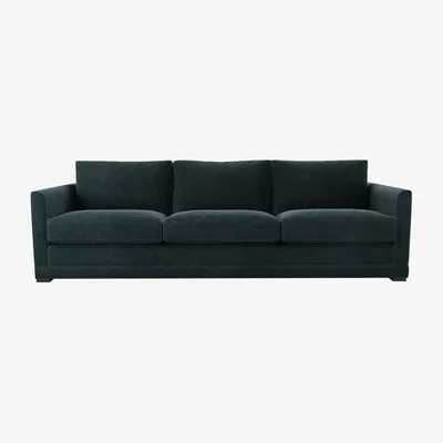 Sofa.com Aissa 4 Seat Sofa in Deep Forest Aquaclean Clever Velvet