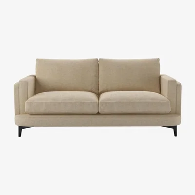 Sofa.com Boston Squared Arm 2.5 Seat Sofa in Shearling Hygge Chunky Weave