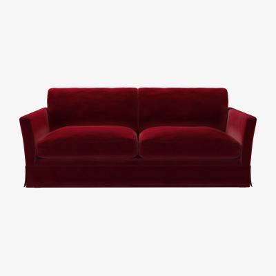 Sofa.com Otto 3 Seat Sofa in Malbec Cotton Matt Velvet