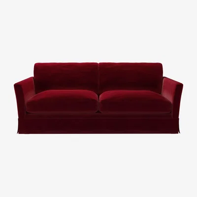 Sofa.com Otto 3 Seat Sofa in Malbec Cotton Matt Velvet